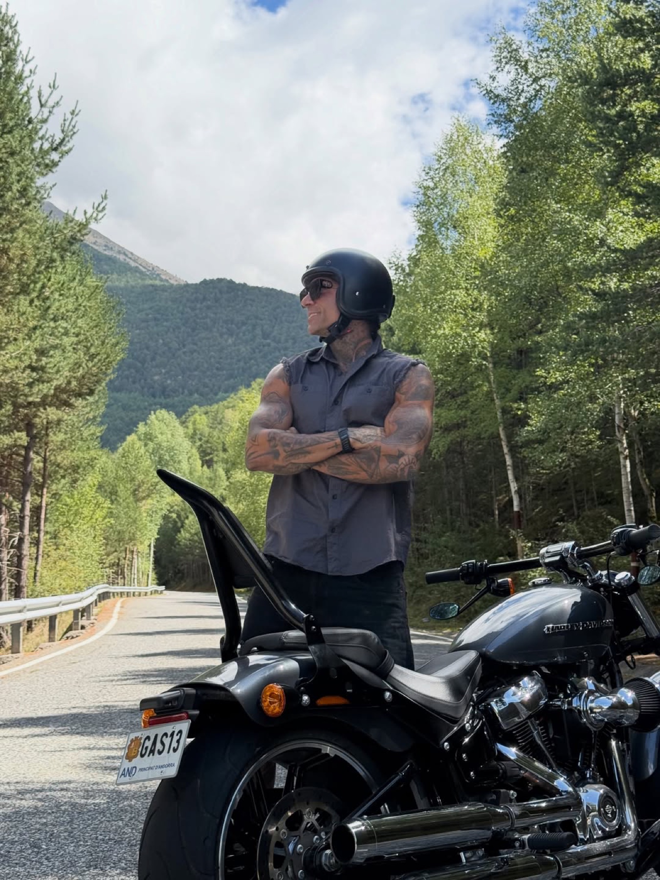 La Harley en los puertos de Andorra