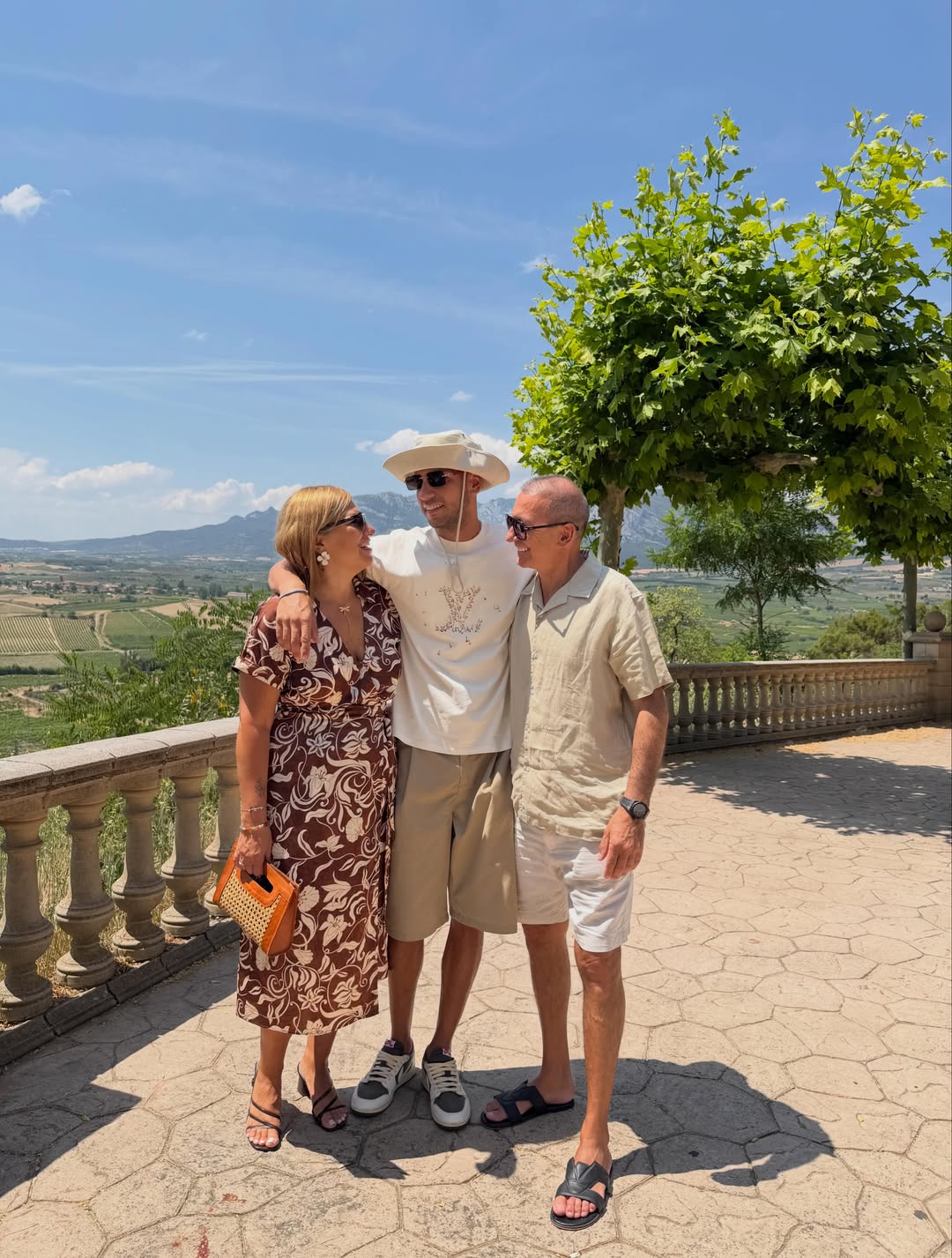 Con la familia, en La Rioja